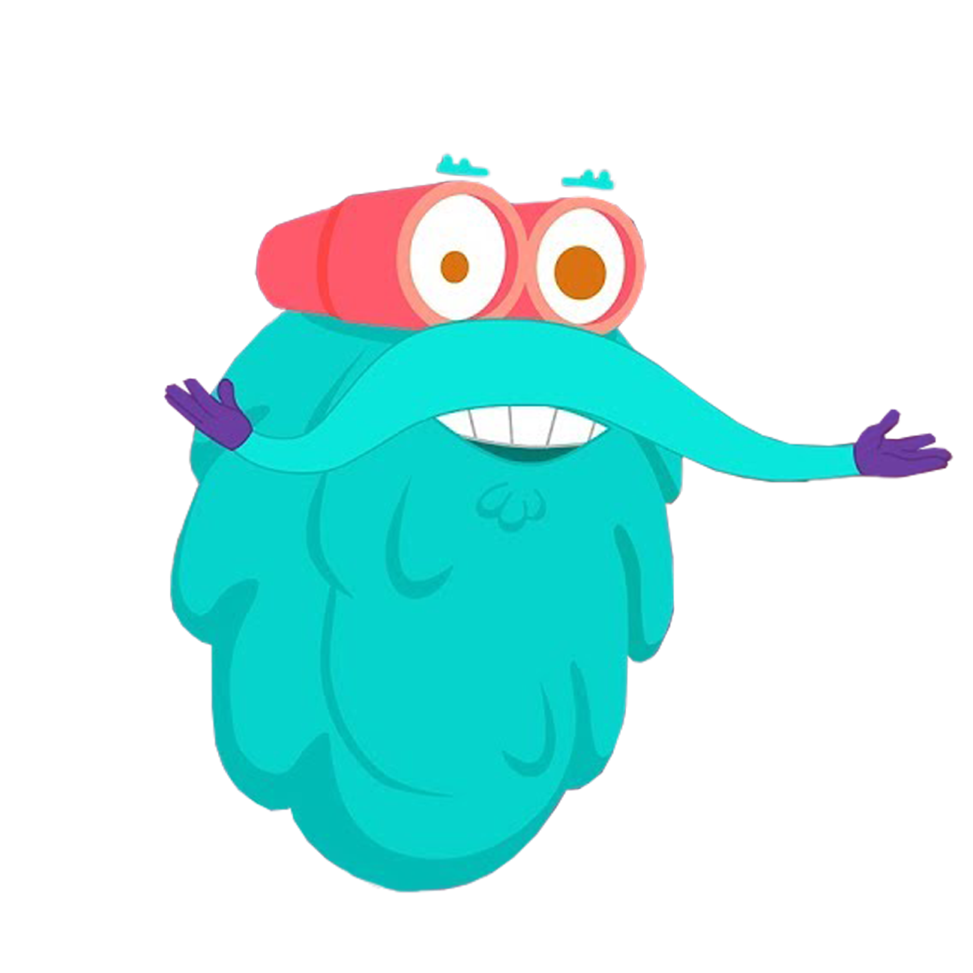 Peek-a-boo monster.